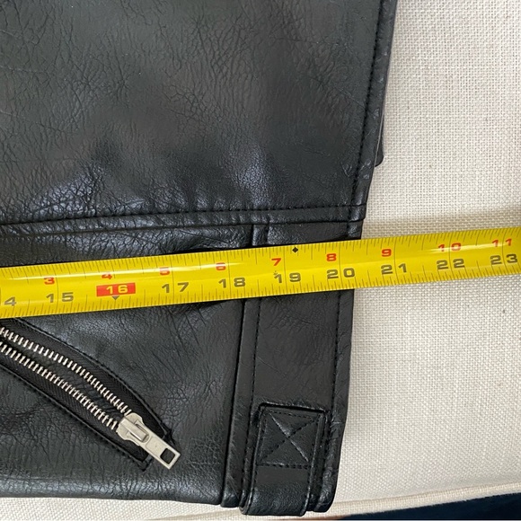 Forever 21 Black Faux Leather Jacket S - Picture 10 of 11